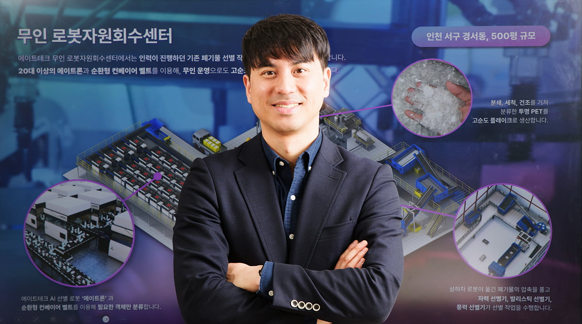 [2024 인천강소연구개발특구 기업 CEO] 폐기물 선별 자동화 솔루션 ‘에이트론’을 개발한 기업 ‘에이트테크’