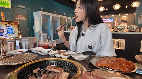 고기무한리필 브랜드 청년고기장수, 천만 유튜버 쯔양과 먹방 콜라보
