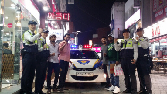 김해중부경찰서, 외국인 거리 순찰활동