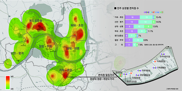 가호동 편의점 37개…진주 최다 분포