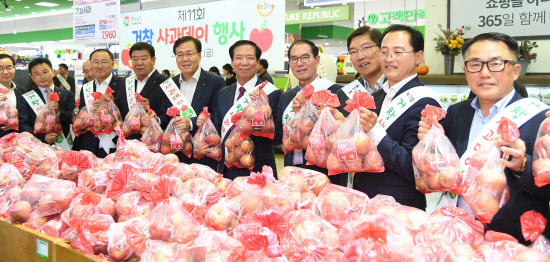 거창 사과데이…수도권 입맛 잡아요