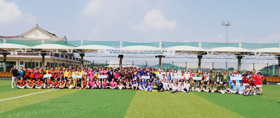 진주해피투어FC 창립 1주년 70대 축구팀 초청 대회