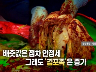 [영상] 배춧값 안정세에도 김포족은 증가