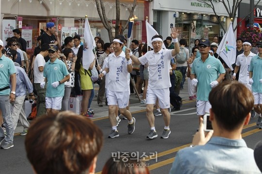 서울에서 출발하는 성화 [포토]