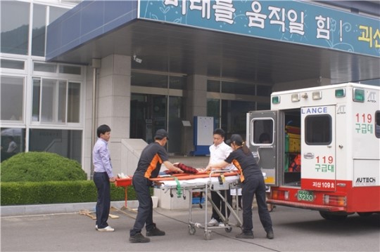 괴산증평교육지원청- 괴산119안전센터, 합동소방훈련 실시