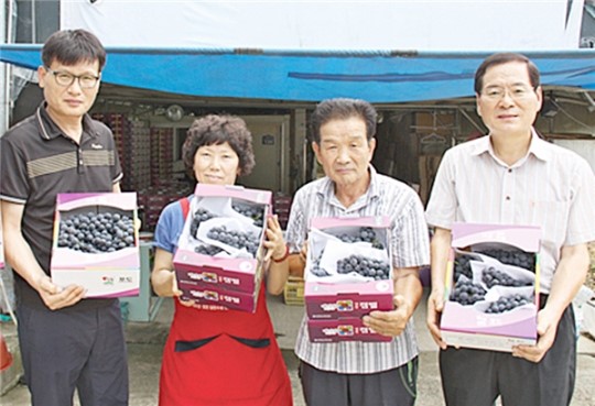 영동 학산농협, 포도·블루베리 농가 소득제고