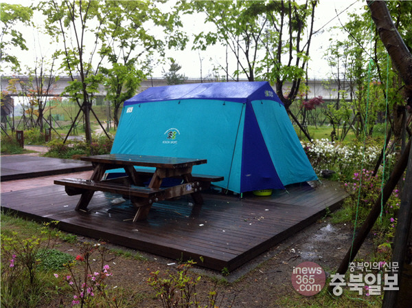 문암생태공원 캠핑장 장기숙박텐트 집중 단속