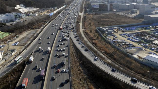 주요 고속道 양방향 정체 극심