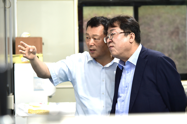 이상천 제천시장, 충북 고용창출 우수기업 태양농산(주) 방문
