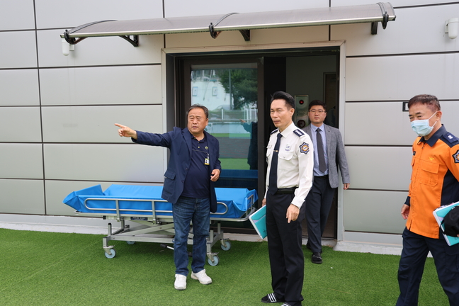 단양소방서, 군립 노인요양병원 현장 행정지도
