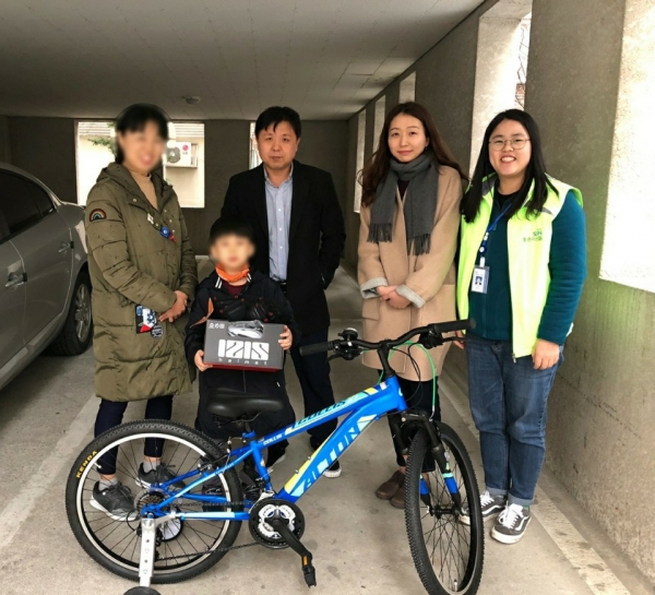 한국지역난방공사 세종지사, 희망 자전거 전달