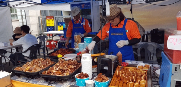 대전서구 힐링아트페스티벌 위생적인 먹거리코너 호평