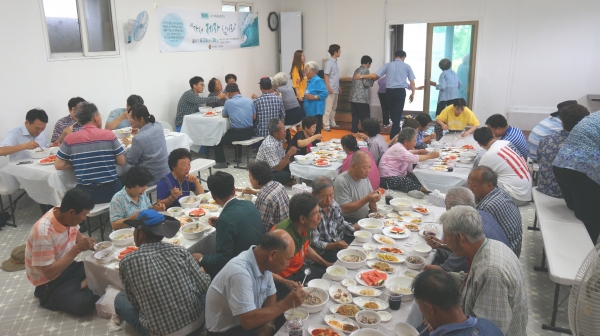 호서대학교 기독교학과 농촌봉사단, 32번째 봉사 구슬땀 눈길