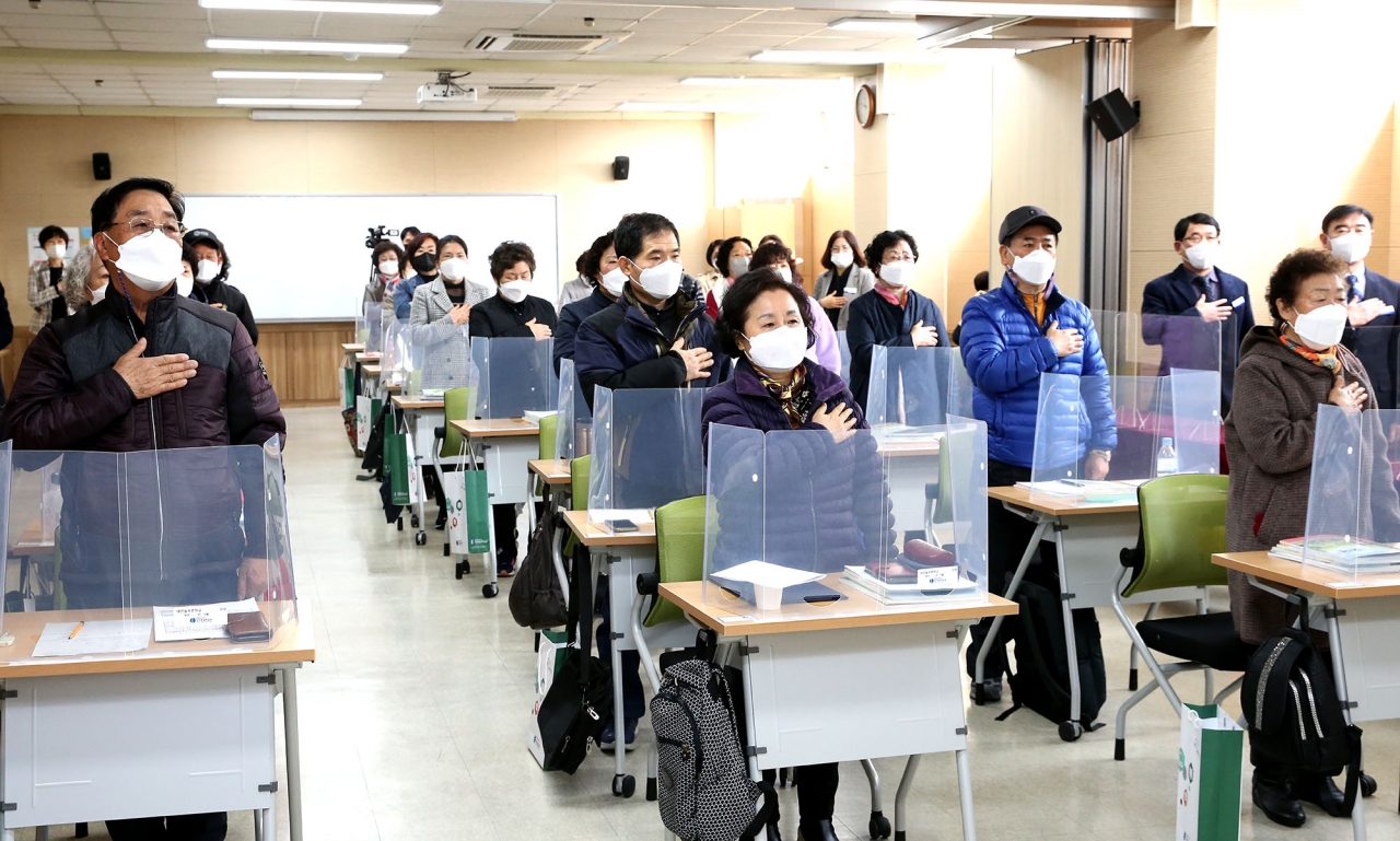 평균연령 68세 대전늘푸른학교 만학도 입학식 개최