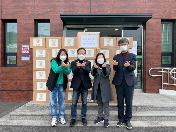 온미디어협동조합, 회덕동에 식료품 꾸러미 전달