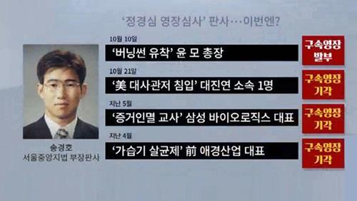 승리 영장 기각한 송경호 부장판사 눈길