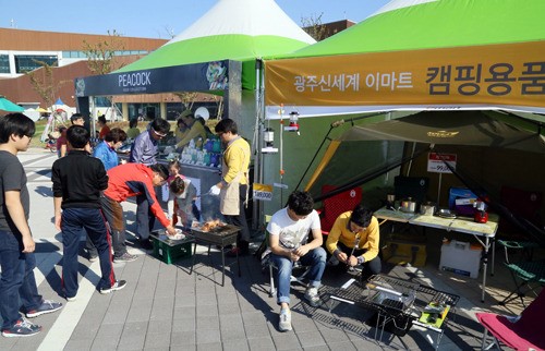 광주신세계  승촌보 캠핑장에 ‘캠핑 체험존’ 운영