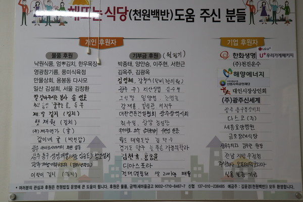 코로나 시대 더 든든했던 한 끼, 천원밥상
