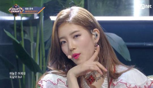 최초 공개한 수지 홀리데이(Holiday) 엠카운트다운 무대 (영상)