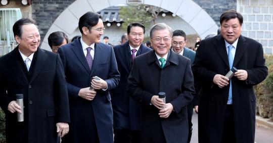 삼성 이재용 부회장과 SK 최태원 회장이 나눈 농담 클라스