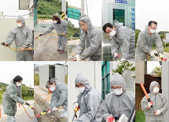 파주시의회, 아프리카돼지열병 방역 활동 구슬땀