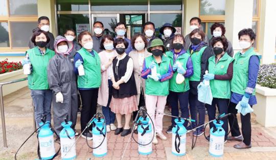 무안군 현경면, 초·중학교 방역활동 전개