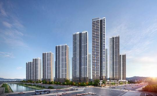 중흥S-클래스 아파트 투시도