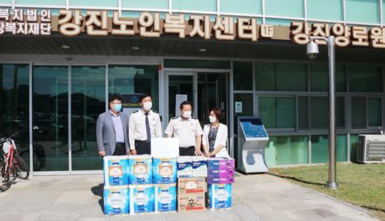 전남도소방본부, 강진양로원 추석맞이 위문 방문