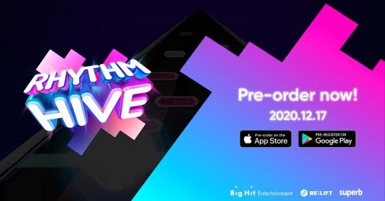 빅히트 리듬게임 ‘Rhythm Hive’ 사전등록 시작
