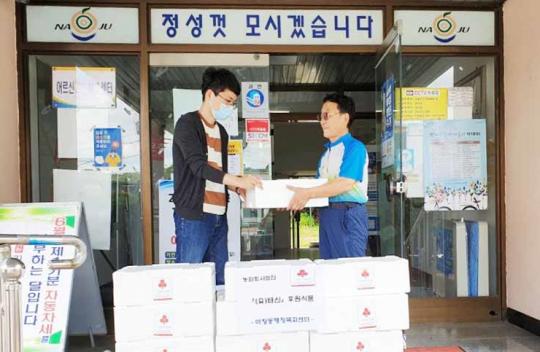전남 나주시 이창동, (유)태산 정기호 대표 추석맞이 식품 기부