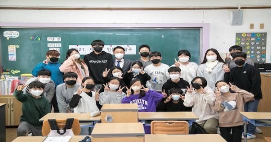 강임준 군산시장 대야초등학교 방문 특강