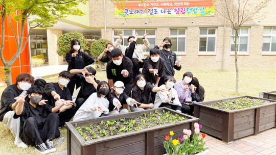 광주자연과학고등학교, 숲안愛학교 나무심기 식목 행사 시행