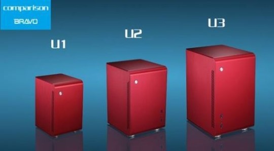 브라보텍, 곡선이 살아있는 풀알루미늄 미니PC케이스 U시리즈 출시