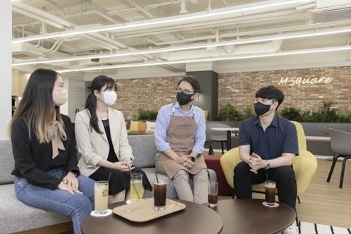 박정민 SK엠앤서비스 대표, 바리스타 변신해 구성원과 소통