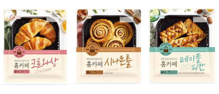 아워홈, 에어프라이어 전용 베이커리 3종 출시