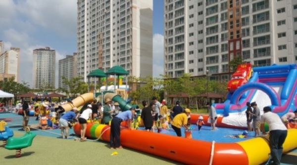 부영그룹, 51개 부영아파트 단지 내에 물놀이 시설 설치