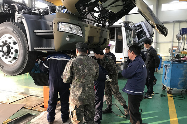 타타대우상용차, 국군 대상 정비 교육 시행