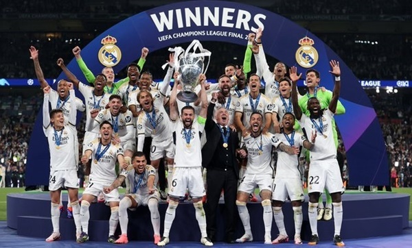 레알 마드리드, 도르트문트 2-0 꺾고 챔피언스리그 15번째 우승…카르바할·비니시우스 골! 골!