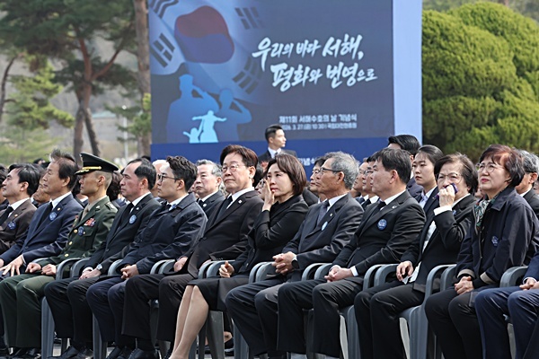 이 대통령, 서해수호의 날에 “전쟁·적대 없는 ‘평화 한반도’ 만들 사명”