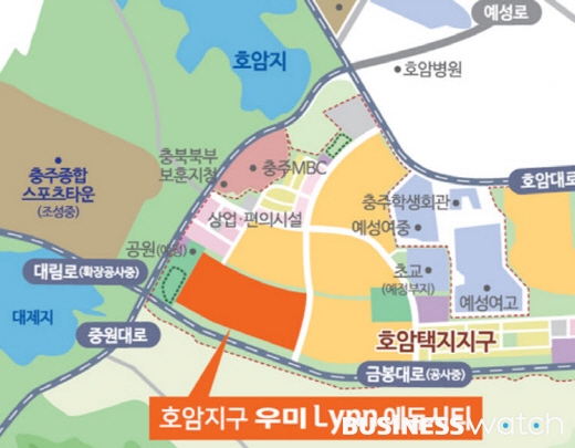  우미건설, 충주 호암지구 우미린 에듀시티 분양 