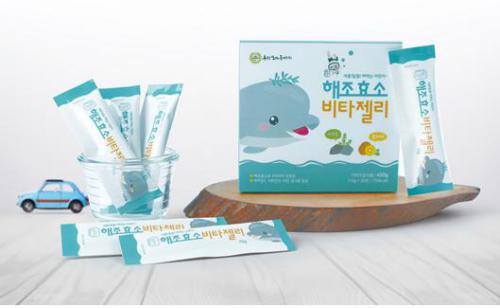 마을기업 온평모다들엉(주) 어린이용 해조효소 비타젤리 출시