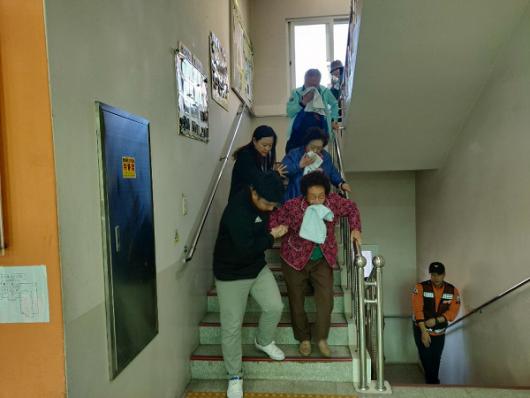 제주순복음종합사회복지관, 제주소방서 항만119센터와 2019재난대응 종합훈련 실시