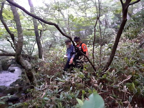 한라산 둘레길 조난객 무사히 가족의 품으로