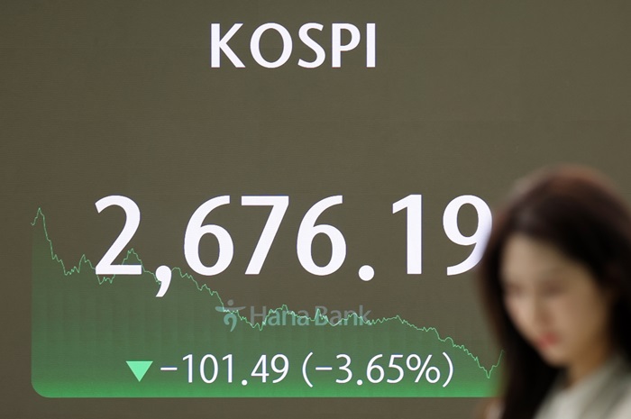 美 경기침체 공포...코스피 3.65% '추락'