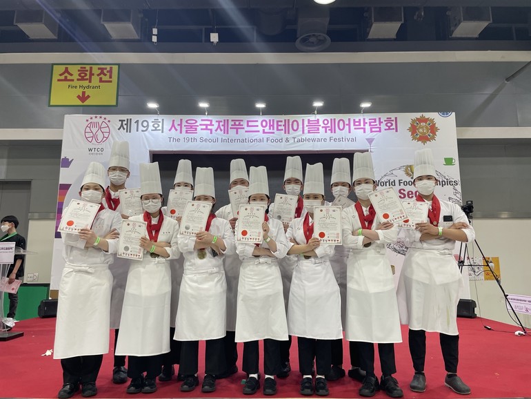상서고 조리과 2022 서울국제 푸드 앤 테이블웨어 박람회 수상