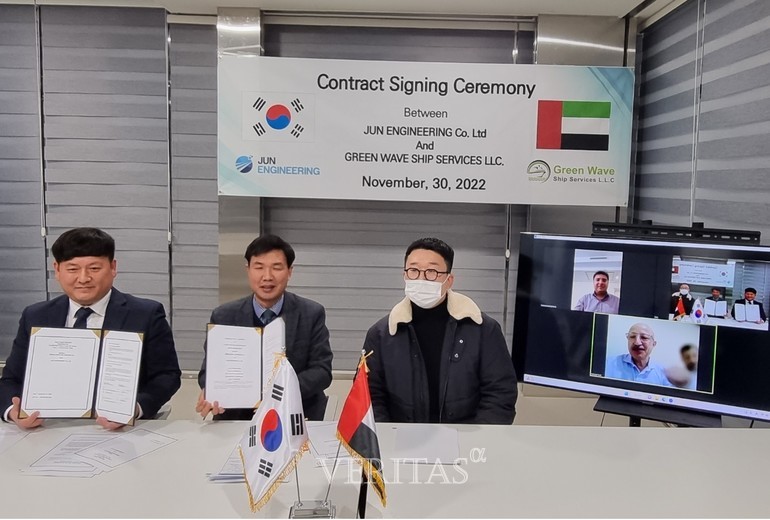 경상국립대 창업보육센터 최우수 졸업 기업 준엔지니어링 두바이에 선박 설계/기술서비스 수출 계약