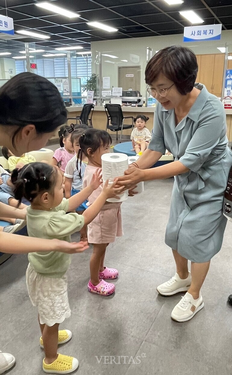 광주대 운영 남구구립행복어린이집 폐건전지 모으기 캠페인 운영