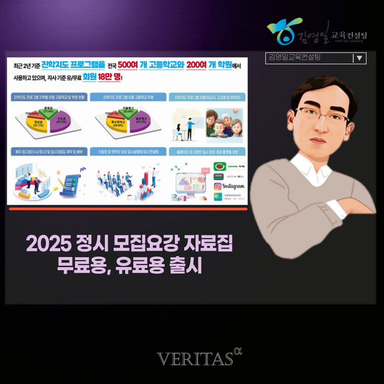 김영일교육컨설팅 2025 정시 모집요강 무료/유료 요약본 출시.. 사탐 증가/의대확대 영향 분석