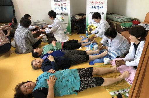 순창군자원봉사종합센터, 풍산면 유정마을서 이동봉사 활동
