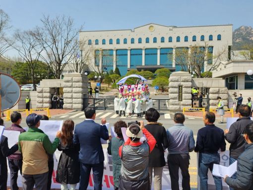 순창군 구림면투표소 사고대책피해자가족협의회, 중앙선관위 항의 방문